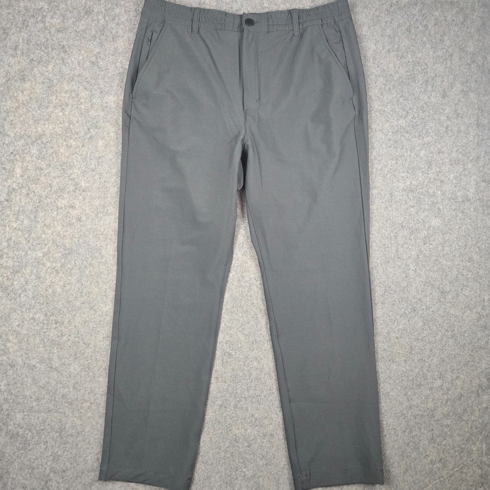 Marc New‎ York Commuter Pants Mens 36x29 Gray Slim Fit 4 Way Stretch NEW NWT